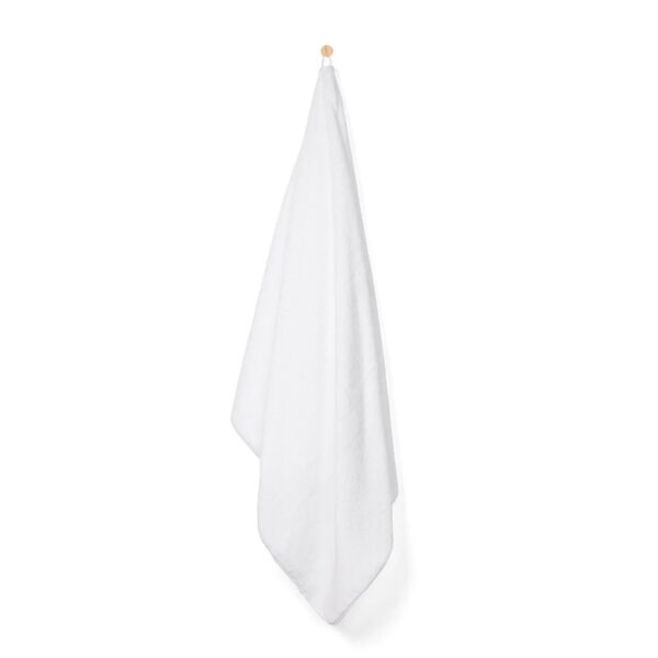 Towel Set with Piping - White