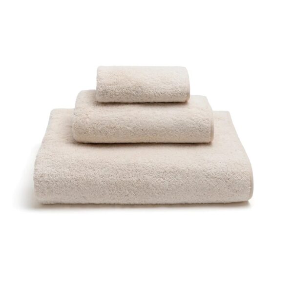 Towel Set with Piping - Beige