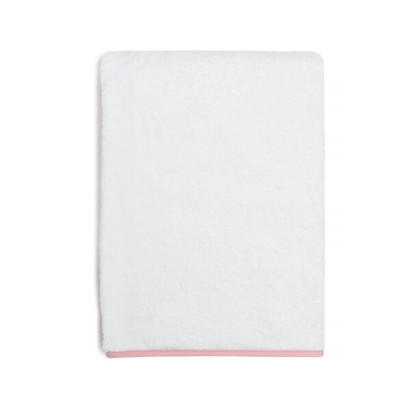 Σετ Πετσέτες με Ρέλι (3 Τμχ) - Λευκό / Ρόζ