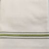 Double Sheet Set 3 Lines XL - White / Olive - Green