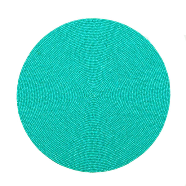 Beaded Placemat - Turquoise