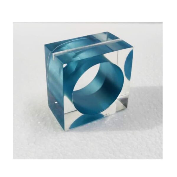 Place Card Holder Napkin Ring - Aqua